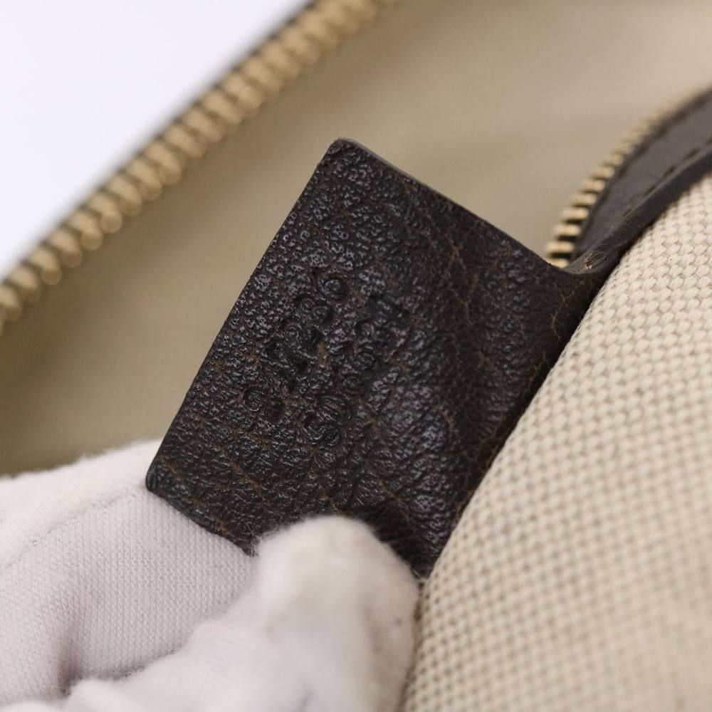 GUCCI Diamante Hand Bag Canvas Leather 2way Brown Beige 247286 Auth tb817 - Picture 10 of 16
